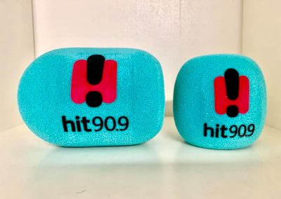 hit 90.9 microphone windshields - Mic Logo Branding