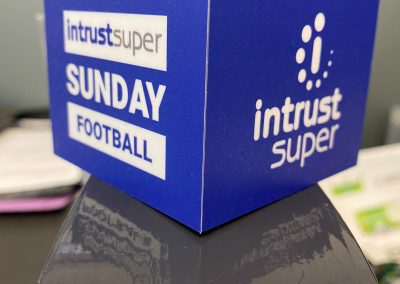 intrust super microphone cubes - Mic Logo Branding