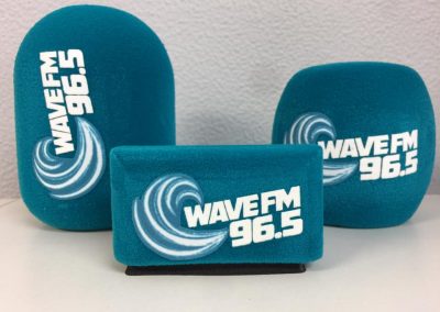 WaveFM microphone windshields - Mic Logo Branding