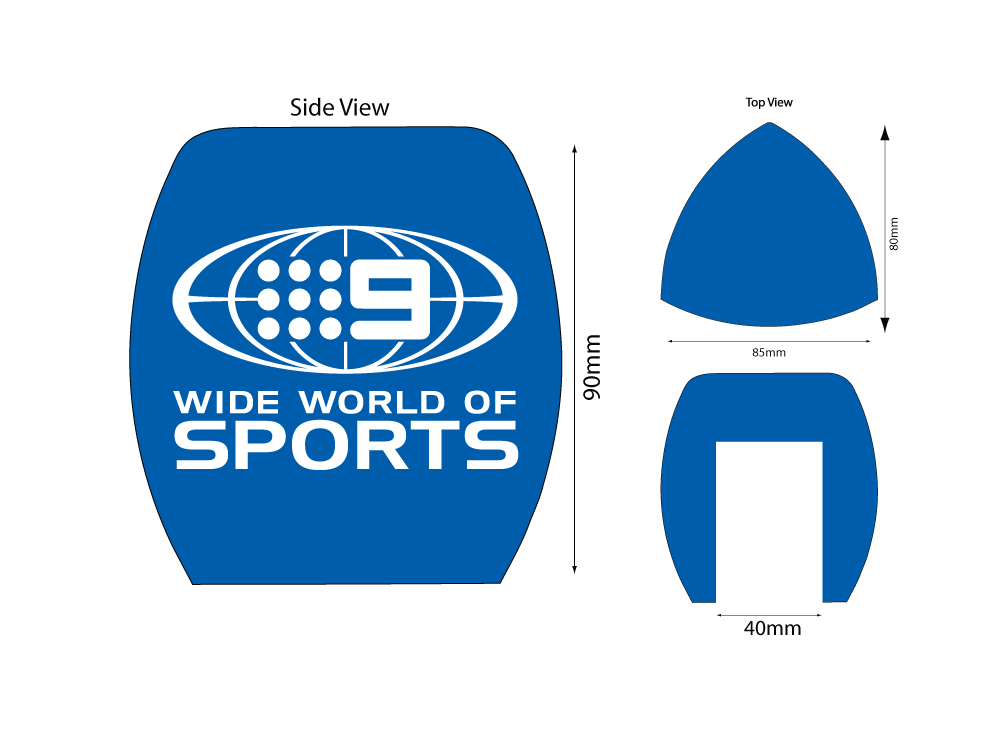 Channel 9 WWOS – Windscreen – Mic Logo Branding