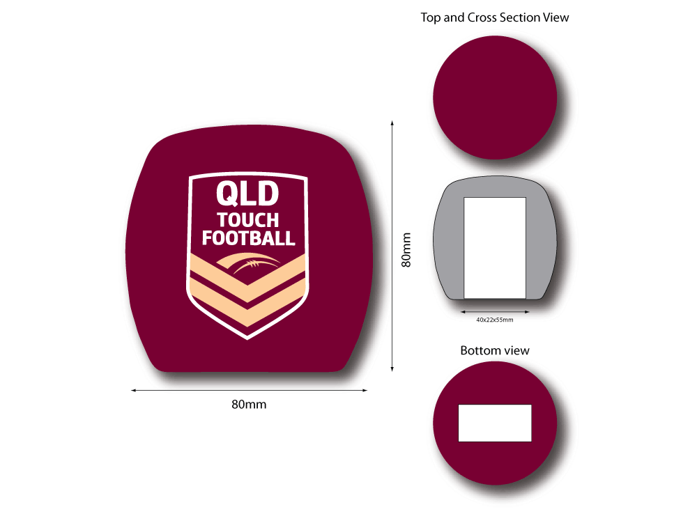 Qld Touch Football – Windscreen – Mic Logo Branding