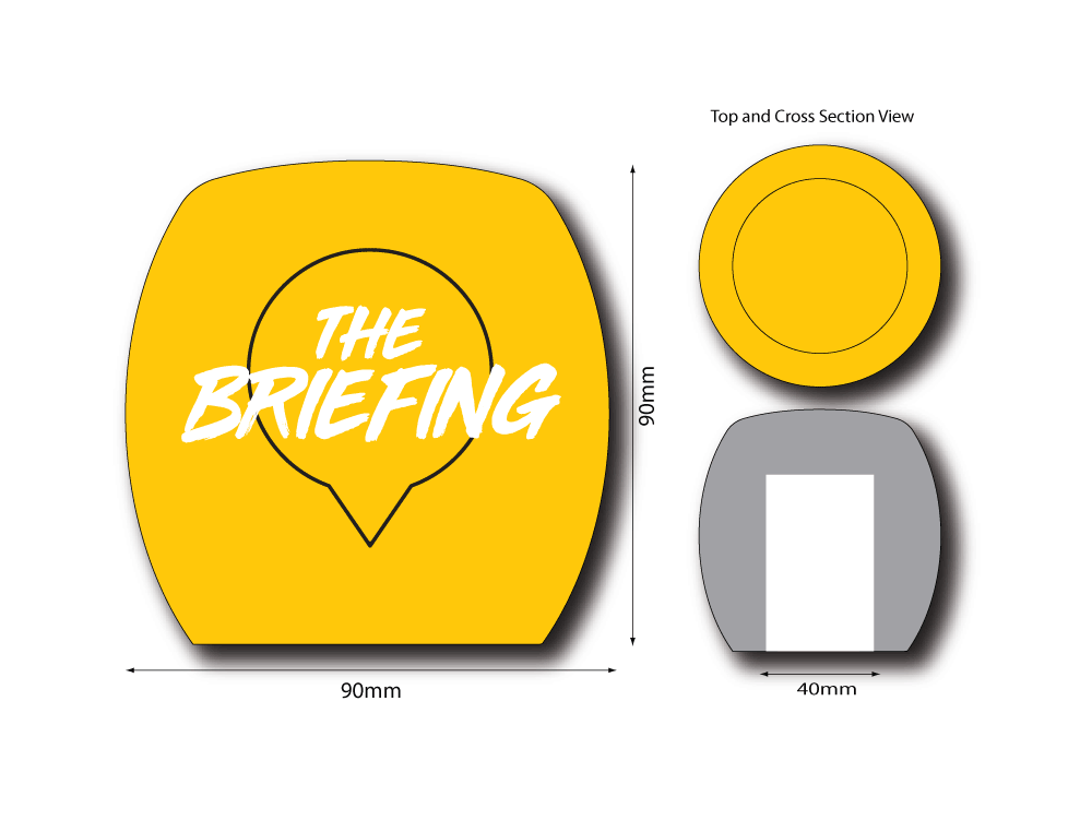 The Briefing Podcast – Windshield – Mic Logo Branding