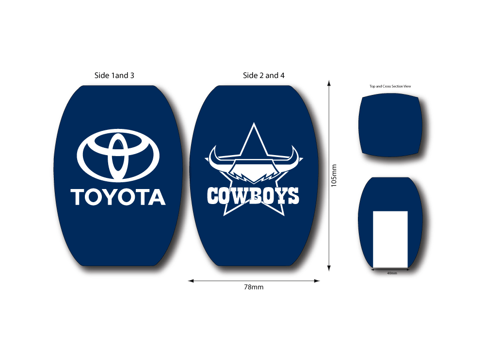 Toyota Cowboys League – Windsock – Mic Logo Branding