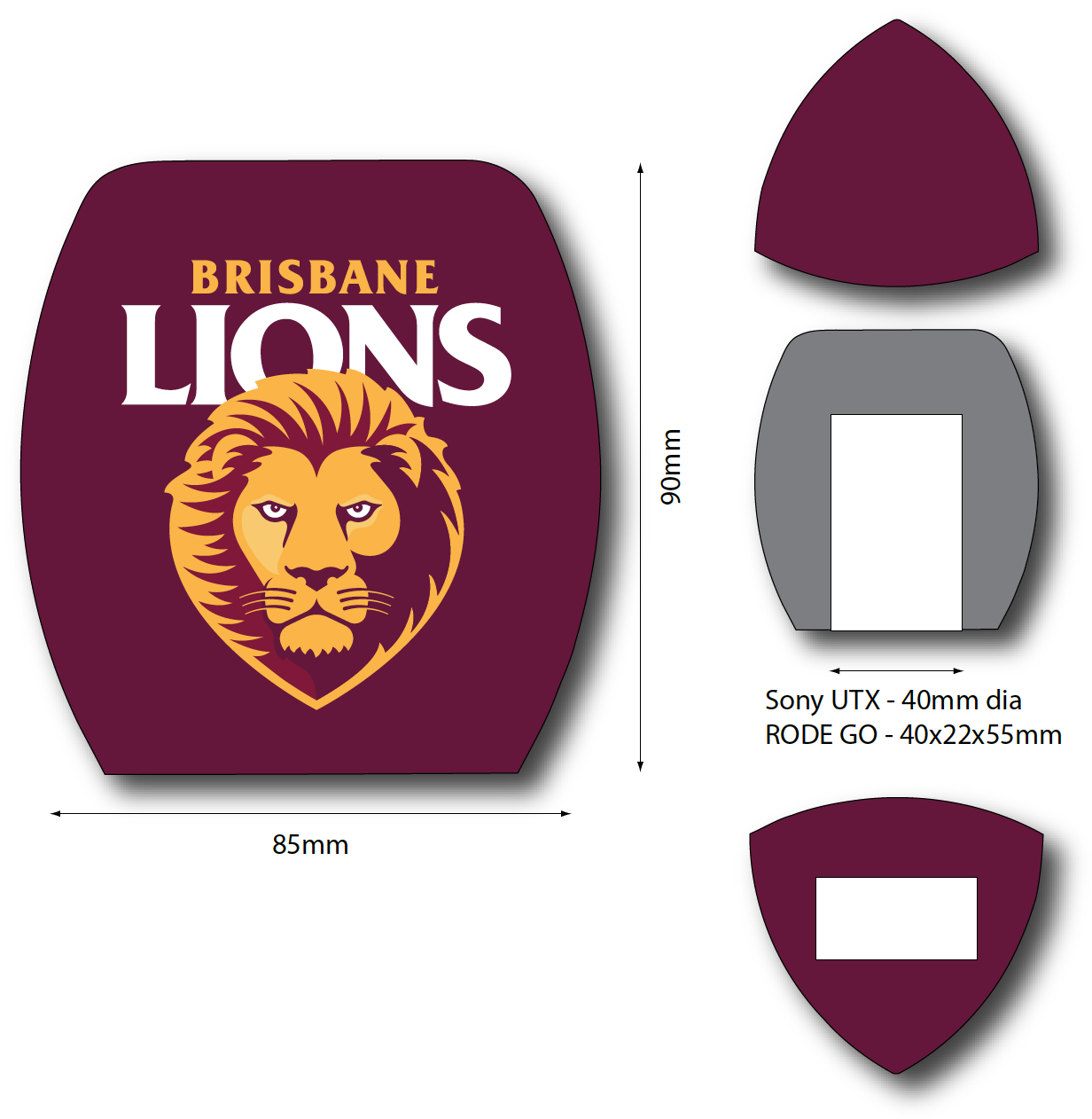 Microphone Windshields for AFL & AFLW Teams