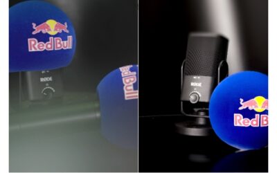 Red Bull branded Rode NT-USB Mini